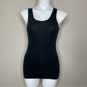 Mossimo Supply Co. Black Studded Knit Tank Top